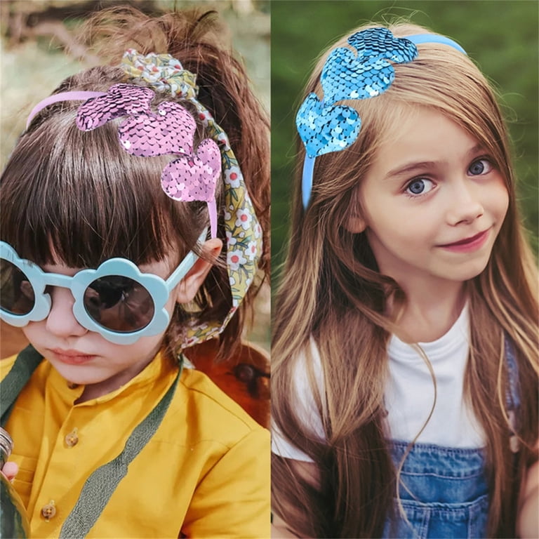 Blue Heart Embellished Headband Lele Sadoughi Heart Embellished Headband | Anthropologie main image 3