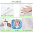 GARENAS 5 Pack Large Clear Garment Bags Moth Proof Garment Bags Garment