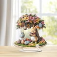thumbnail image 2 of Easter Decorations for the Home Farmhouse Colorful Bunny with Egg 2D Acrylic Easter Table Decor Happy Spring Decoration for Indoor Home Party Easter Tabletop Decoration Easter Gifts for Kids, 2 of 6