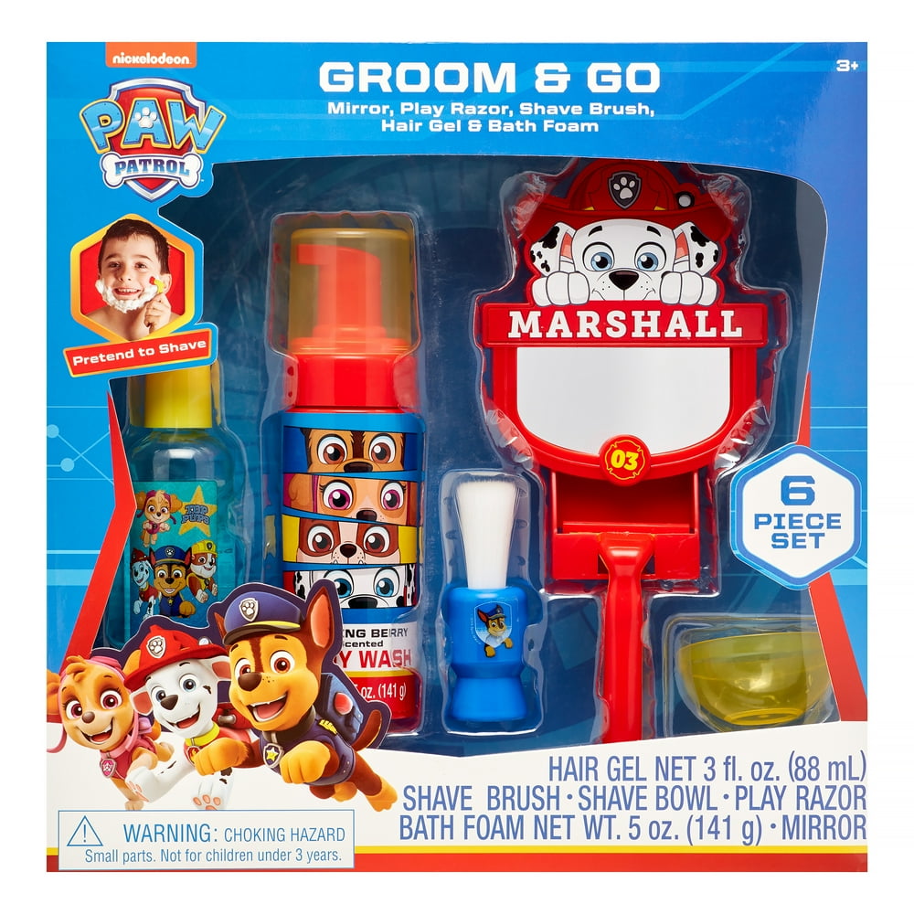 paw patrol bath activity set