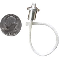 Firefly Aluminum Wick Holder with 2.6 mm (1/10 in) Cotton Wick, 5-1/2 in Length, 10-Pack