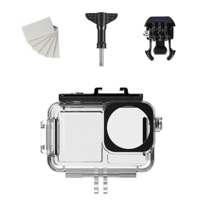 GUYUTING Replacement Dive Case IP68, 316SS, PC, Tempered Glass, 40m Depth, Fast Install Accessory for DJI Osmo Action3