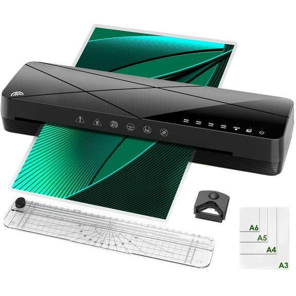 Blusmart Laminator Machine A3 Laminating Machine - Hot and Cold Thermal Laminator 13 Inches with Laminating Sheets,5-in-1 Lamination Machine with 6 Laminating Modes and Auto-off for Home Office School