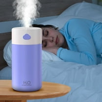 400ML USB Humidifier for Home & Car, Portable Mini Aromatherapy Diffuser with 2 Mist Modes, Quiet & Auto Dry, 4-8H Runtime, 40ml/H Output, Ideal for Bedroom, Office, Travel (ABS Material)
