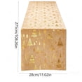 thumbnail image 3 of 2026 Christmas Home Party Decoration 28x275cm Christmas Table Runner Gold Foil Christmas Tree Print Holiday Table Runner Decorative Table Linen For Xmas Dinner Party Home Kitchen Dining, 3 of 7