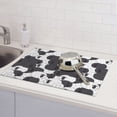 thumbnail image 6 of Sikiie Black And White Sheeps Dish Drying Mat, Kitchen Counter Mat, Self Drying Mat for Kitchen Counter Dish Drying Pad ,for Dishes, Utensils, Pots and Pans（24" x 18"）, 6 of 7