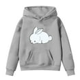 thumbnail image 3 of Mercatoo Cute Bunny Graphic Hoodies for Girls Trendy Oversized Hooded Sweatshirts Pockets Kids Long Sleeve Pullover Hoodie, 3 of 3