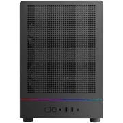 Gamdias ATHENA M4M mini ITX, mATX, micro mesh small form factor PC case, includes 3 PWM fans (Airflow up to 57.56 CFM), fits: 395mm GPU, ATX PSU, and 360mm radiators.