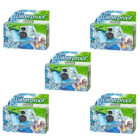 Quick Snap Waterproof 35mm Fuji Disposable / Single Use Underwater Camera (5 Pack) (Best Underwater Disposable Camera)