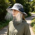 thumbnail image 4 of Kugisaki Sun Hat with Fans Solar Power Fan Wide Brim Sun Hat Fishing Essentials for Hiking Beach Summer Outdoor, 4 of 7