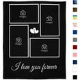 thumbnail image 3 of Customized Blankets with Photos Personalized Picture Collage Throw Blanket Soft Using My Own Photo Custom Personalized Mothers Day Valentines Gifts for Her Him Family Friends Blankets, 3 of 5