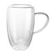 thumbnail image 5 of Taza de café de vidrio de doble pared, taza para leche, regalos para mamá con asa, taza de café expreso para batidos, yogur, 450ml, 5 of 9