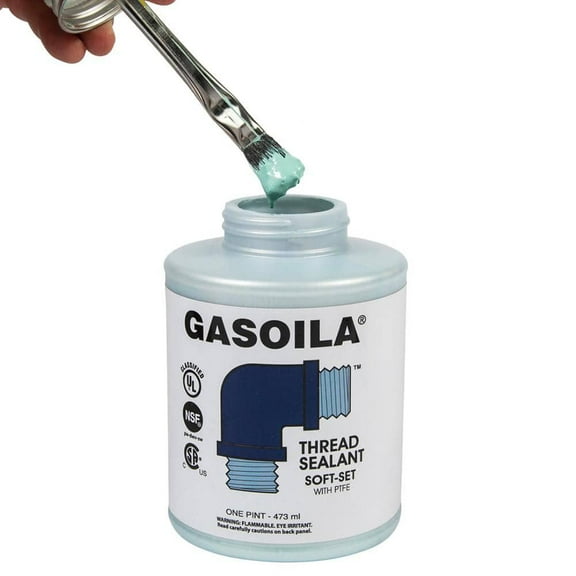 Gasoila SS16 Pipe Thread Sealant: Blue & Green, 1 pt Can