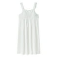 thumbnail image 2 of ylioge Plus Size Nightgowns for Women M-4X Cute Sleeveless Sleepshirts Ladies Spaghetti Strap Lace Splice Sleepwear Pajamas Mini Dresses, 2 of 7