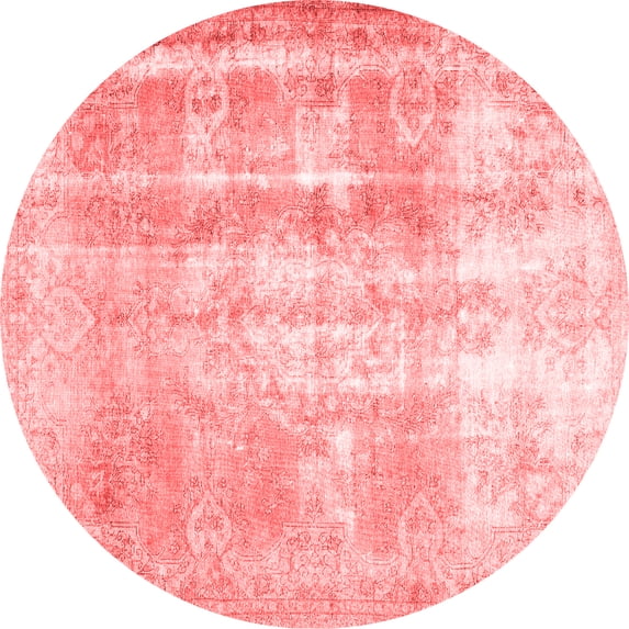 Ahgly Company Indoor Round Persian Red Traditional Area Rugs, 5' Round