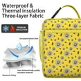 thumbnail image 2 of Honeycomb Insulated Lunch Bag Box Teen Reusable Lunch Tote Bag Water-Resistant Cooler Tote Bag Office Hiking, 2 of 6