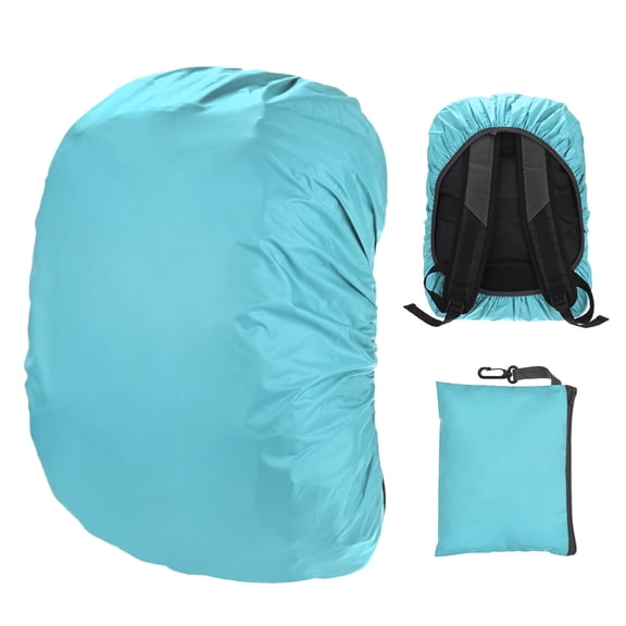 Uxcell Waterproof Backpack Rain Cover for 30L-40L Bags, Ideal for Outdoor Activities [Lake Blue]