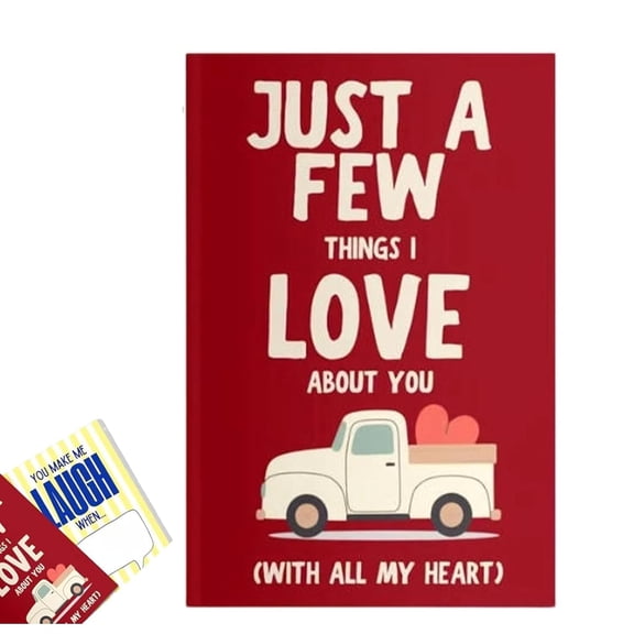 Yippzo Just A Few Things I Love About You Fill in the Blank Gift Book, Romantic Love Fill in Book for Couples, Guided Prompts with Photo Space Memory Journal