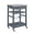 1S-Grey, variant on Rolling Kitchen Island Serving Cart with Underneath Drawer & Slide-Out Wire Storage Basket