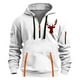 thumbnail image 2 of Sudadera con capucha para hombre, informal, con estampado, deportiva, de manga larga, blusa de poliéster, 2 of 4