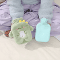 thumbnail image 2 of Cute Funda De Agua Caliente De Peluche Y Calentador De Manos Xtellar verde, 2 of 4