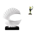 thumbnail image 1 of Escultura de olas,Escultura de ola Regalo moderno Oficina,Adorno de estatua abstracta artesanal para centro de mesa,Figura de escritorio,Estatua de rana camarero,estante,escritorio,decoración, 1 of 8