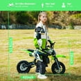 thumbnail image 3 of TOXOZERS Dirt Bike50cc 2-stroke Gas Mini Bike for Kids 8-14,With Front Fork and Rear Mono Shock, Up to 25 Mph,Green, 3 of 8