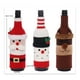 thumbnail image 5 of Inteprter Funda de botella de vino de Papá Noel de Navidad, funda de tela de punto de alce, ropa Universal, decoración de Navidad, decoraciones para Kits de decoración para fiestas Alce Inteprter HA068075-03, 5 of 6