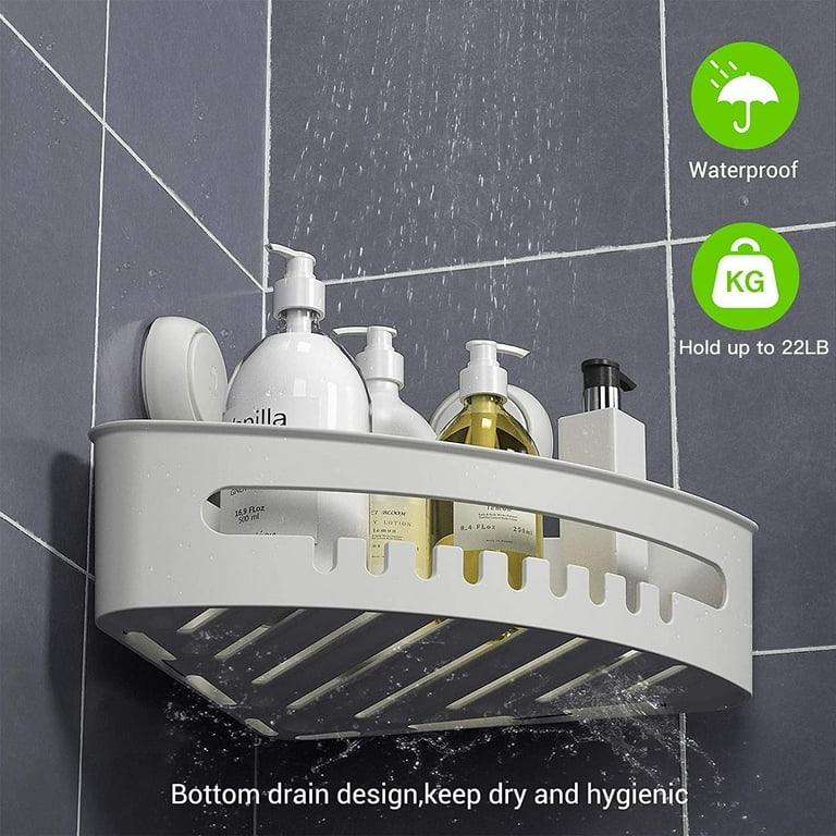 ilikable Vacuum Shower Caddy Suction Cup No-Drilling Removable Waterproof