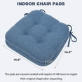thumbnail image 5 of Baibu Chair Cushions, Dual-Layer with Memory Foam Fulfillment, Navy Blue, 6 Packs, 5 of 7