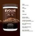 thumbnail image 4 of Evolve Double Chocolate Plant Based Protein Powder, 16 oz, 4 of 8