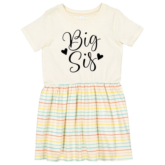 Inktastic Big Sis Girls Cute Sister Announcement Girls Toddler Dress