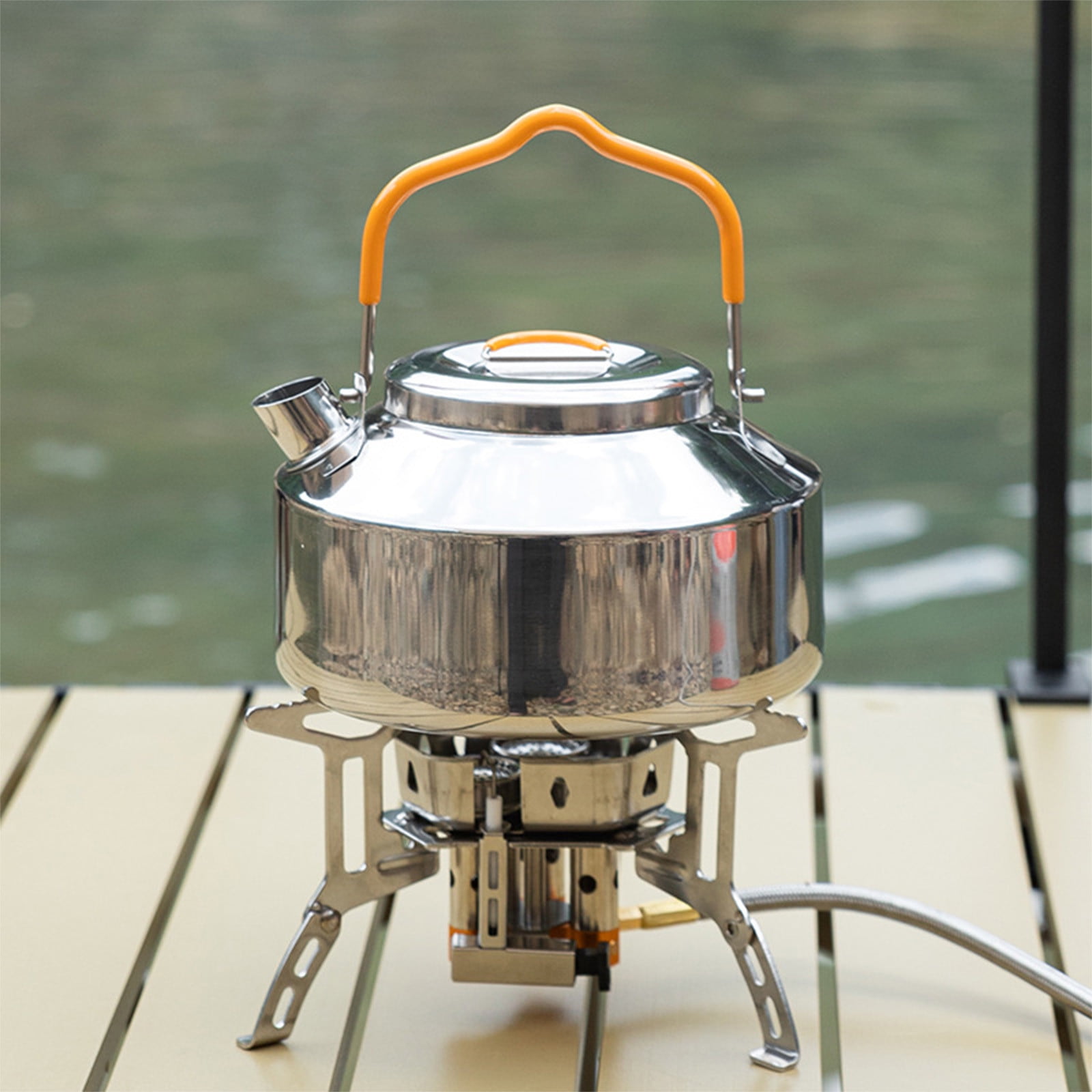 Outdoor Camping Kettle Lightweight Works with Campfires 0.9-Liter -  ShopiPersia