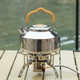thumbnail image 1 of Dvkptbk Bouilloire Extérieure Portable 800ml Bouilloire de Camping en Acier Inoxydable Légère et Théière de Camp Portable Idéale pour Bushcraft et Utilisation Extérieure Camping & Randonnée, 1 of 9