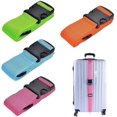 thumbnail image 1 of 4 piezas Correa ajustable para maleta Correa para equipaje Correa cruzada Accesorios de viaje con ranura para etiqueta de nombre para 20quot; -32quot; Equipaje Maletas Seguridad Rojo Rosa Verde. Afortunado Sencillez, 1 of 5