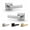 Polished Chrome, variant on Mega Handles - ROBELL Entry Deadbolt Lock - Heavy Duty Square Locking Deadbolt for Left or Right-Handed Doors - Interior/Exterior - Satin Nickel