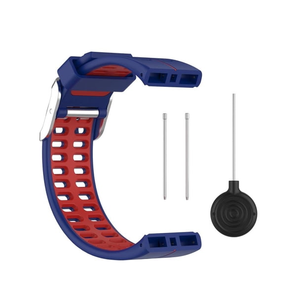 Bandas De Reloj De Silicona Bandas De Repuesto Correa De Reloj Suave Y Cómoda De Dos Colores Compatible Con Polar V800 Sweethay EL017927-05