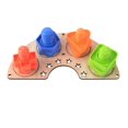 thumbnail image 3 of Montessori Busy Board DIY Accesorios Material Enseñanza Prop Habilidad práctica para Forma de ventilador de tornillo perfke material de tablero ocupado, 3 of 9