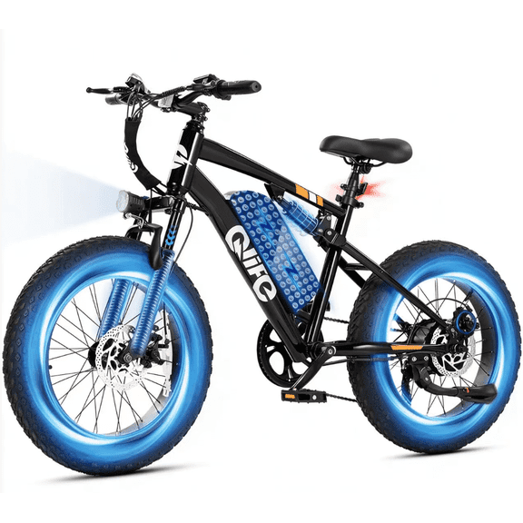 Actbest 20"x4.0" Electric Fat Tire Bike for Adults, 500W Motor 20 MPH, 48V 10.4Ah Battery, 7 Speed, E-Mountain Bike for Man Teen