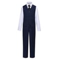 thumbnail image 2 of Visaccy Boys Suits Slim Fit Dress Clothes Ring Bearer Outfit Nnavy, 2 of 5