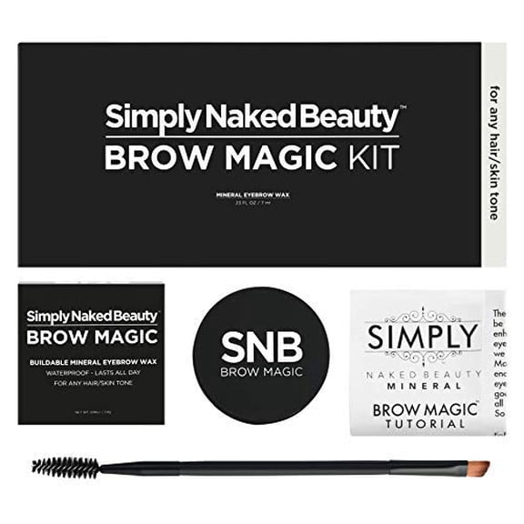 Simply Naked Beauty Eyebrow Color and Shaping Kit with Eyebrow Shaping Booklet