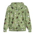 thumbnail image 5 of FOR U DESIGNS Daisy Rooster Zip Hoodies for Women Oversized Hooded Sweatshirt Size S Ladies Hooded Sweatshirts Zipper Front Down-Shoulder Collar Activewear Sportswear, 5 of 7