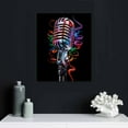 thumbnail image 4 of Nawypu  Music Poster Colorful Microphone Poster Wall Art Decor Poster Canvas Painting for Living Room Bedroom College Dorm Gift, 4 of 4