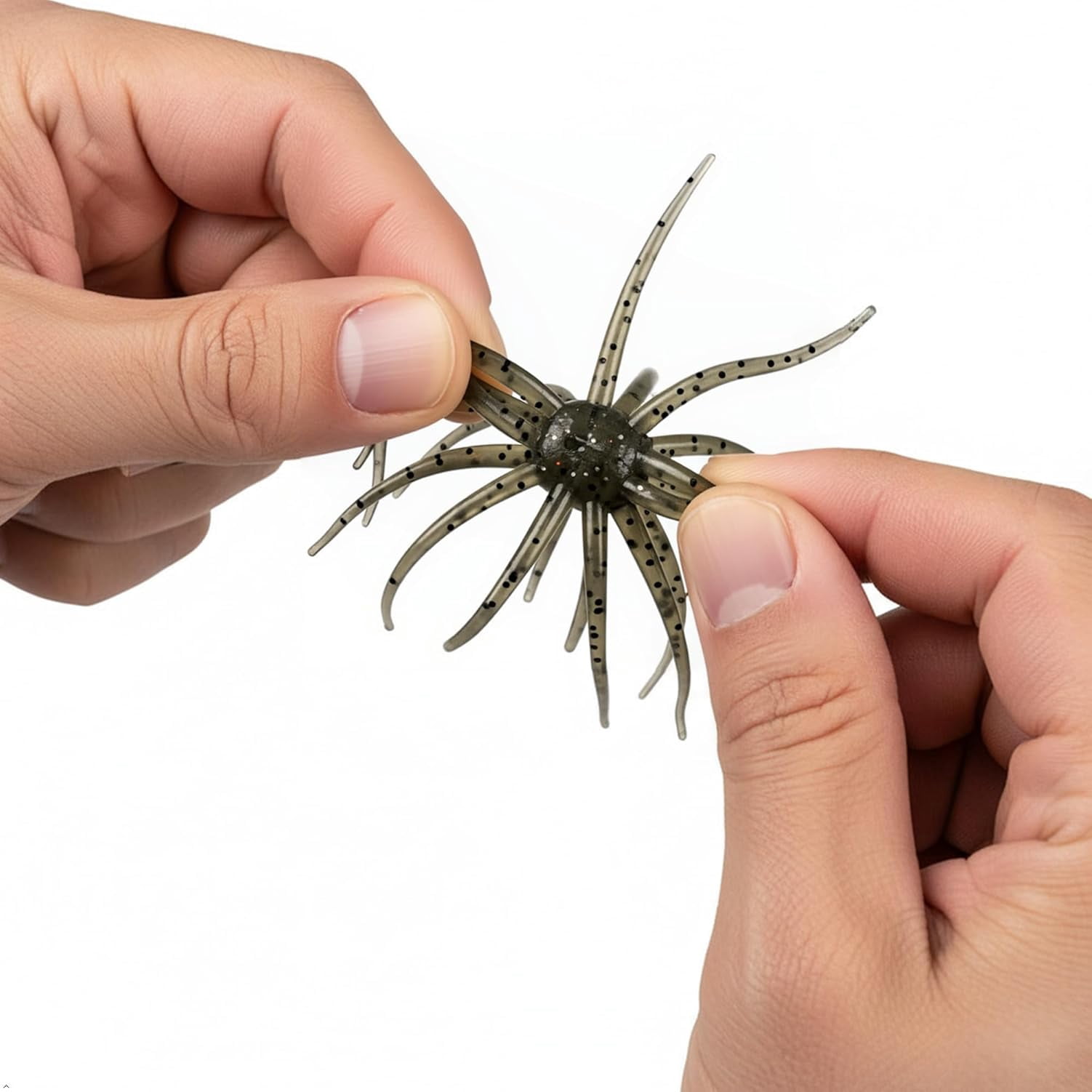 20 Pack Sea Urchin Dice Fishing Lure – Soft Plastic Creature Bait for Bass Trout Crappie