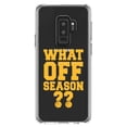 thumbnail image 1 of DistinctInk Clear Shockproof Hybrid Case for Samsung Galaxy S9+ PLUS (6.2" Screen) - TPU Bumper Acrylic Back Tempered Glass Screen Protector - What Off Season? Basketball, 1 of 5