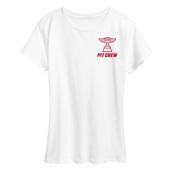 Disney - Team Lightning Mcqueen Pit Crew - Women's Short Sleeve Graphic T-Shirt