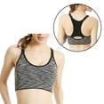 thumbnail image 2 of DAFEI Y Back Sports Bras for Women,Padded Racerback Medium Impact Thin Strap Workout Yoga Top for Running, 2 of 4