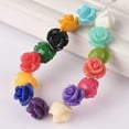 thumbnail image 2 of U8MO Flower Shape 8mm 10mm 12mm Artificial Coral Loose Beads Lot for Jewelry Making-Apricot Yellow-12mm (10pcs), 2 of 7