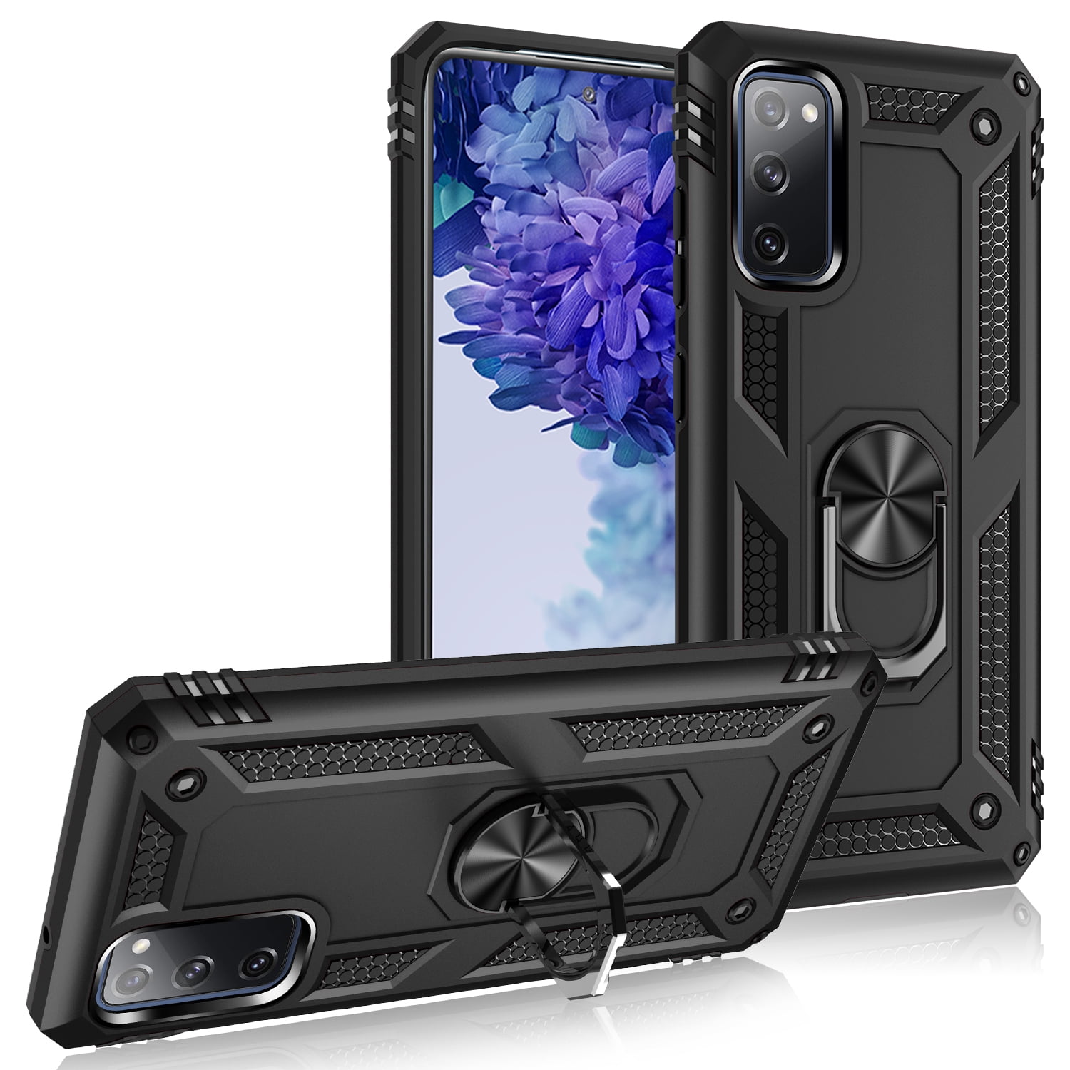 1500px x 1500px - Samsung Galaxy S20 FE 5G Phone Case, Hybrid,Kicistand, Magnet,Muti-function  Phone Case, for Samsung Galaxy S20 FE 5G Phone Case, Black - Walmart.com