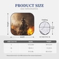 thumbnail image 3 of Saiise Apocalyptic Skull Soldier for Foldable Car Sun Shades (2-Pack) Offer Sun Protection with an Easy-fold Design for Convenient Windshield Shading-Large, 3 of 6